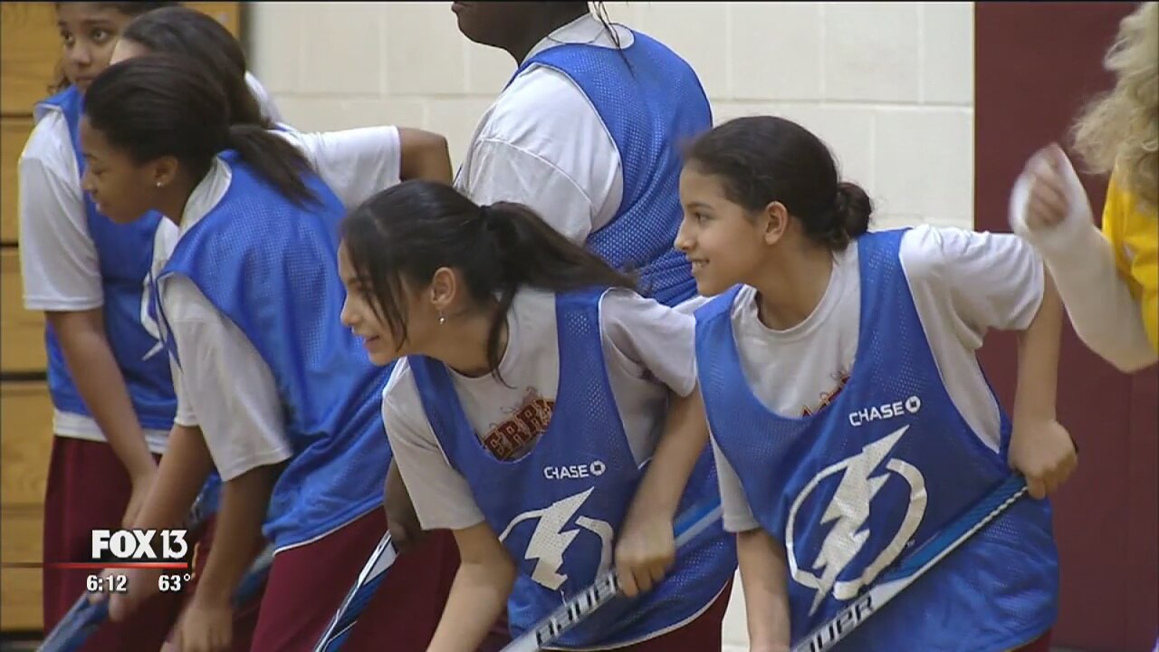 Jeff Vinik hosts girls field hockey game