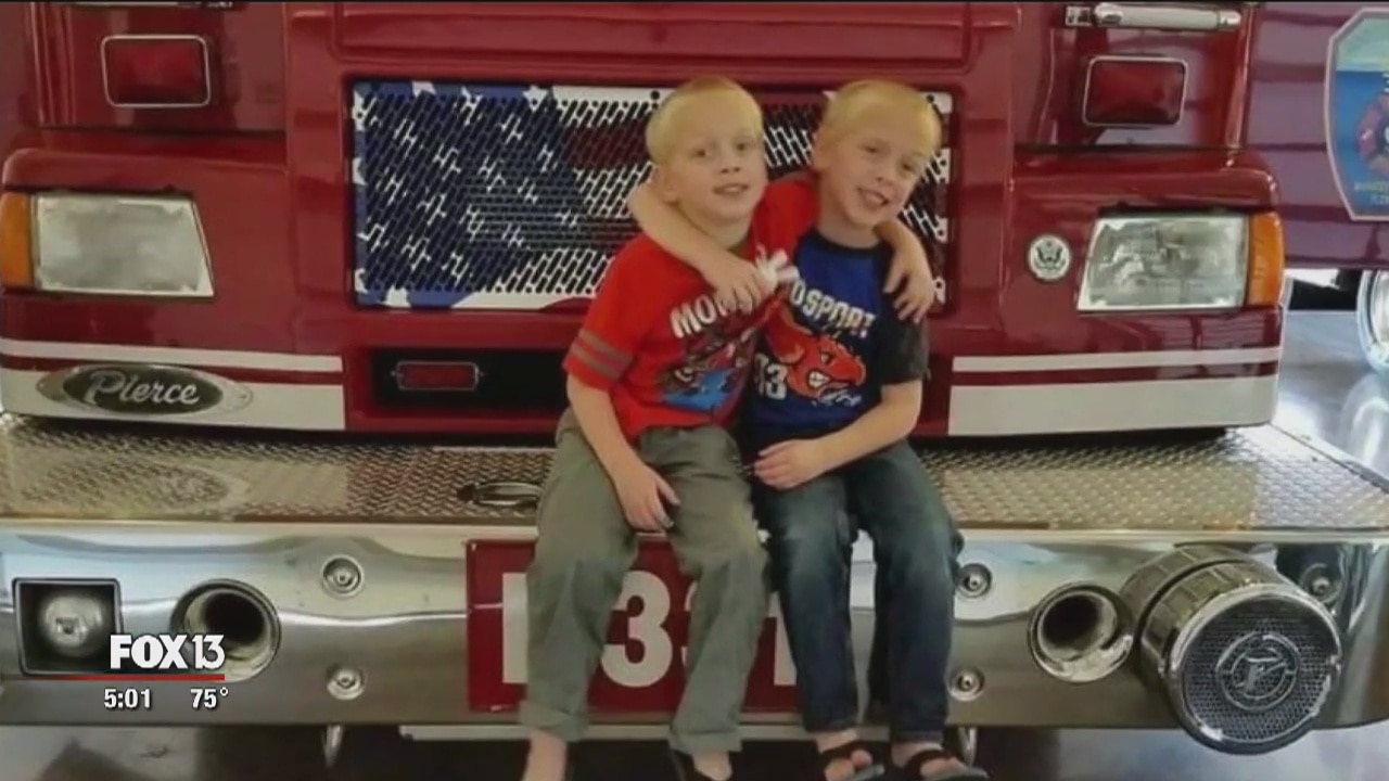 Firefighters help injured boy