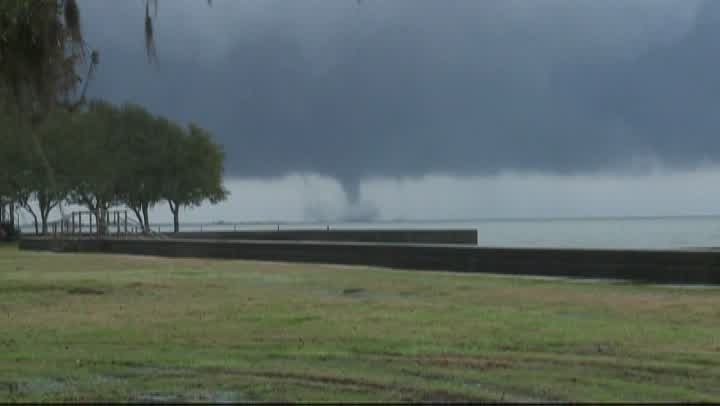 Waterspouts on Lake Pontchartrain
