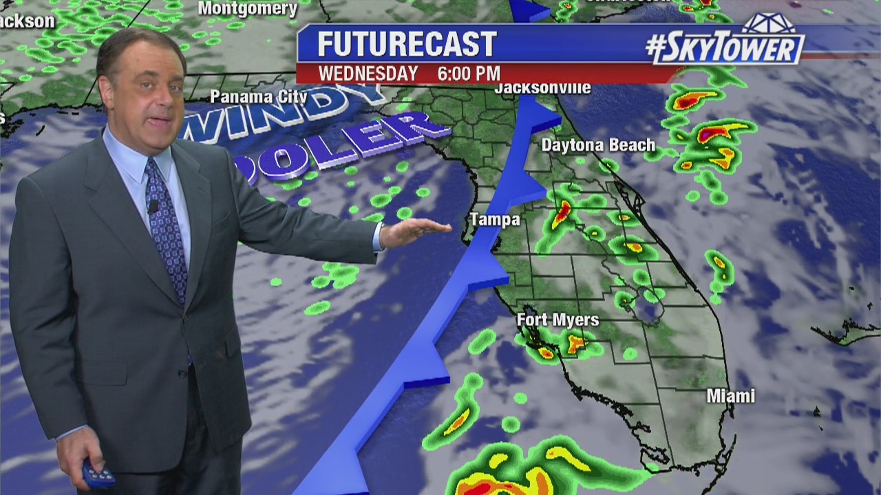Monday evening weather