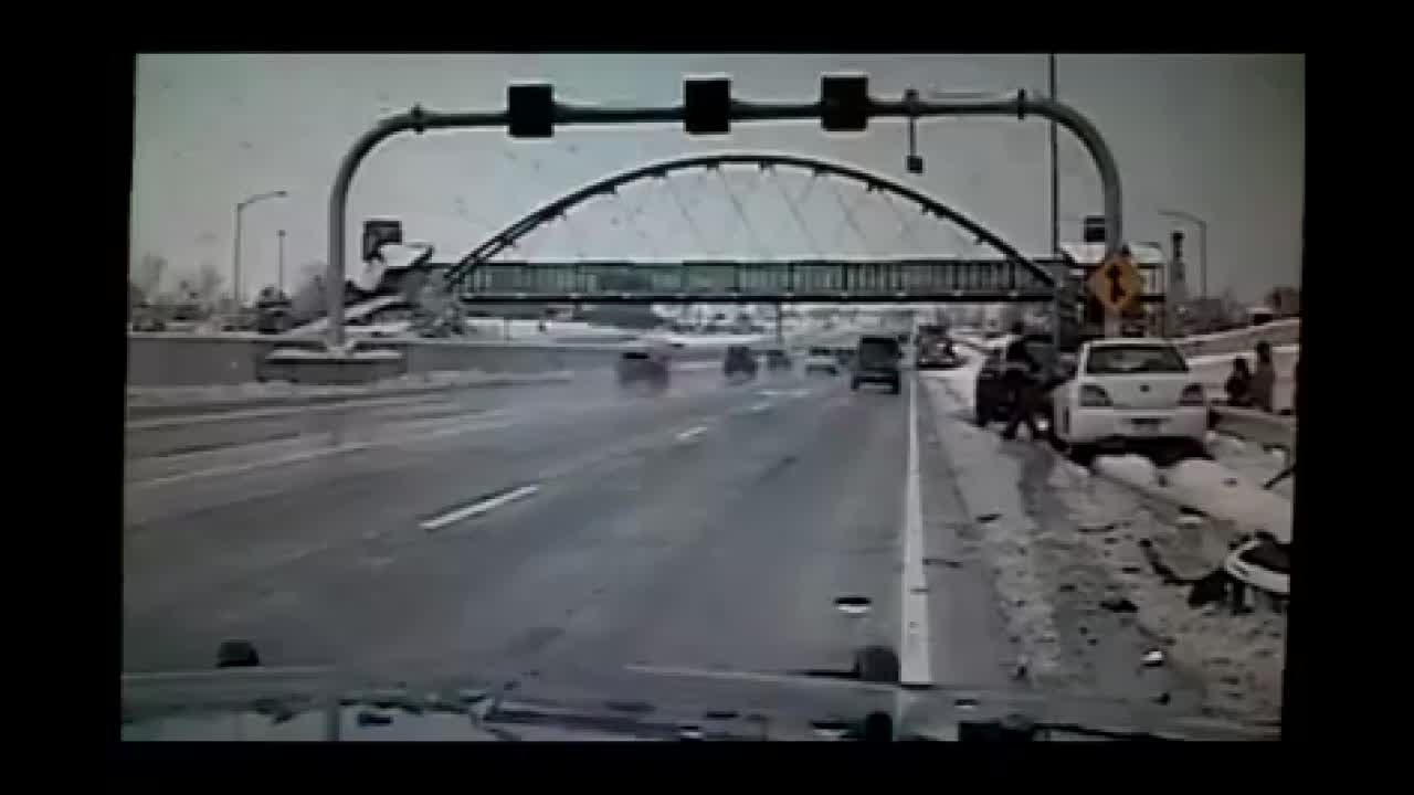 Close call for Colorado State Trooper