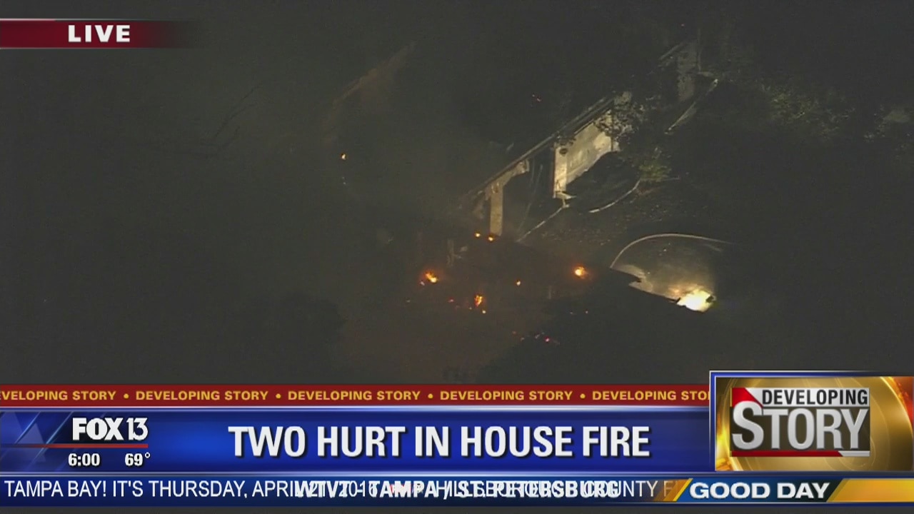 2 taken to hospital in Odessa house fire