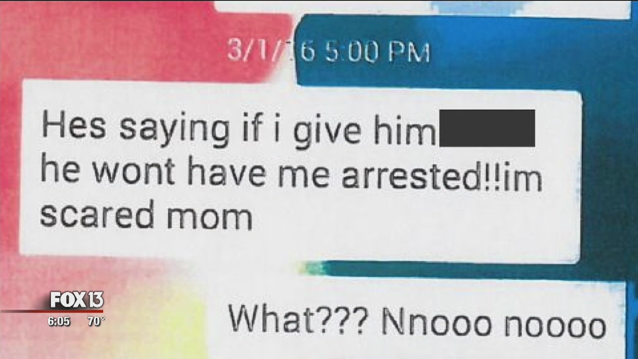 Woman says security guard asked for sexual favors