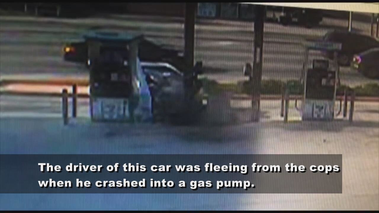 WATCH: Man crashes car, leaves injured kids behind