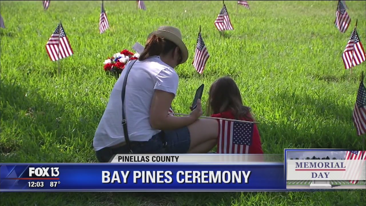 Memorial Day ceremony at Bay Pines