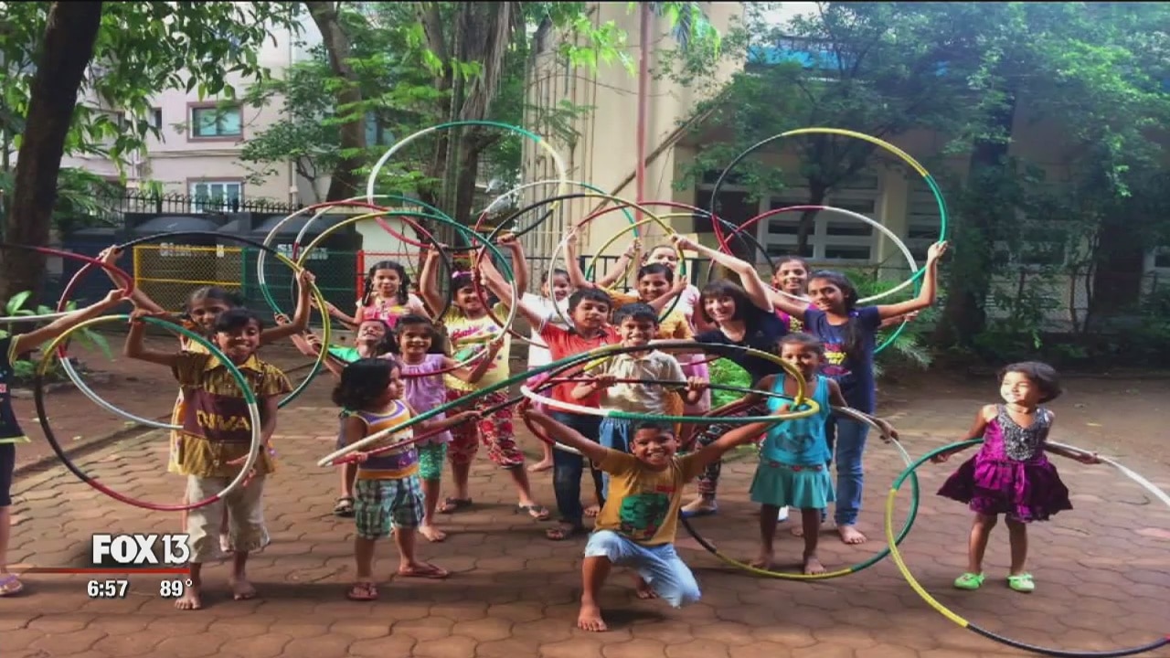 Bay Area charity uses hula hoops to spread cheer