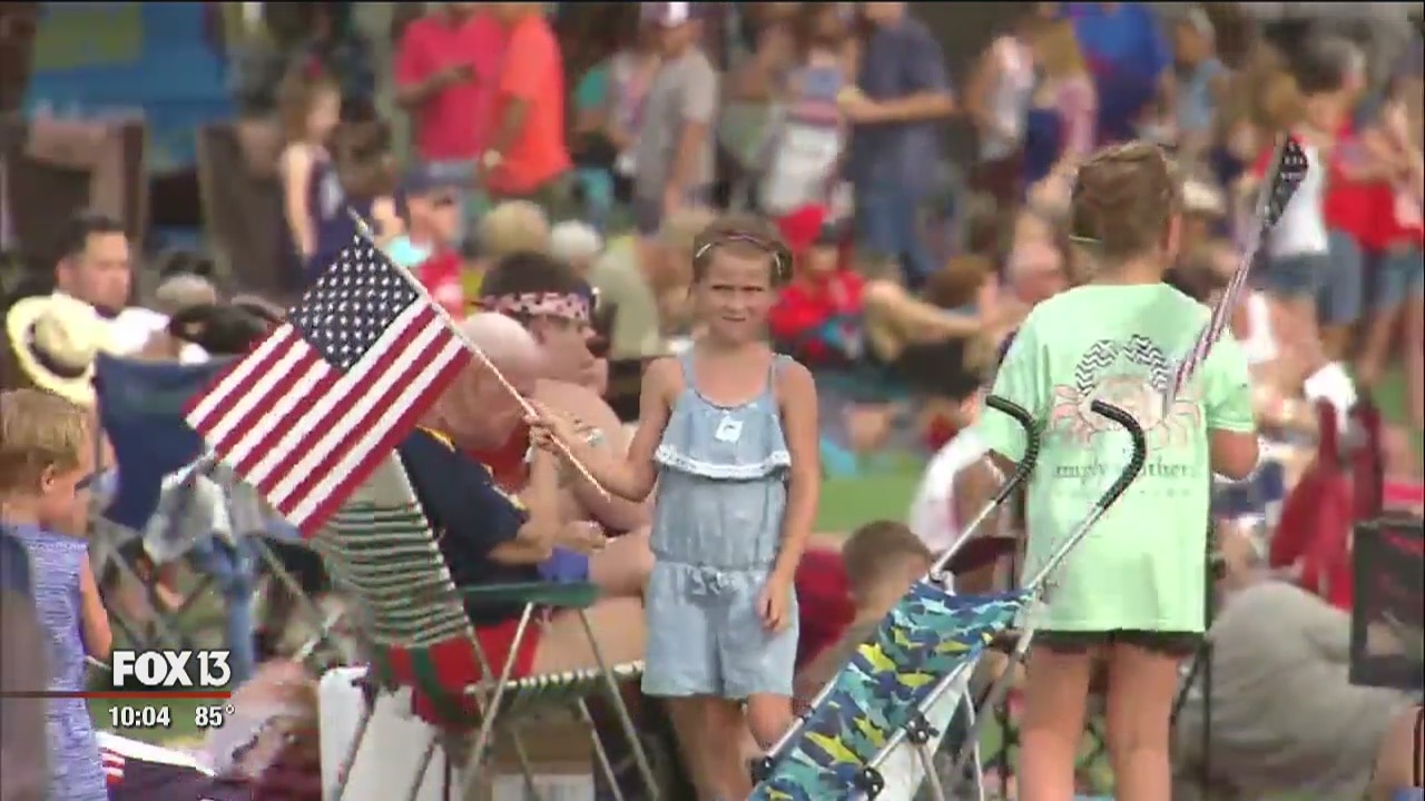 July 4th marked in Clearwater's Coachman Park