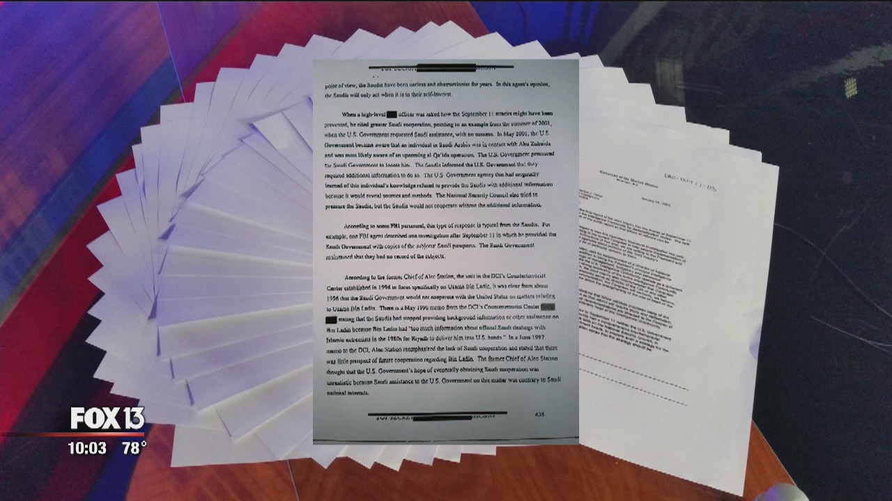 28 secret pages of 9/11 inquiry released