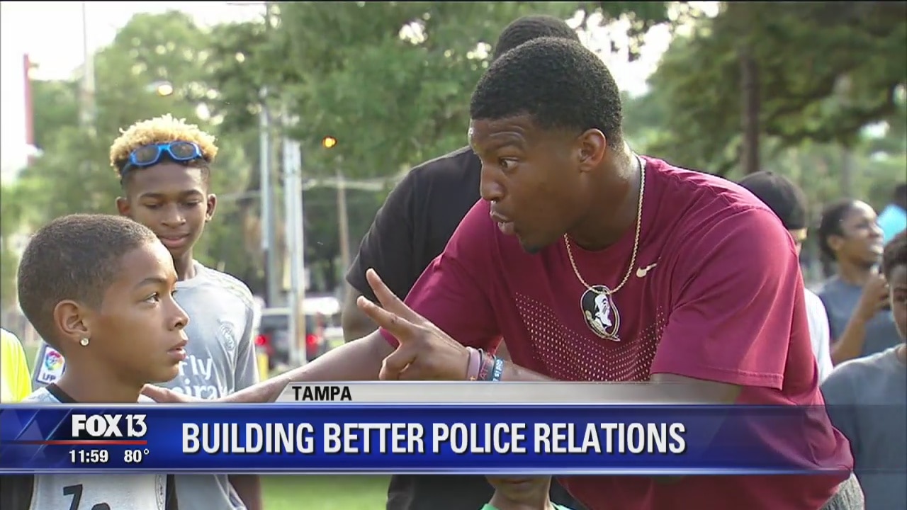 Jameis Winston, Titus O'Neil inspire kids