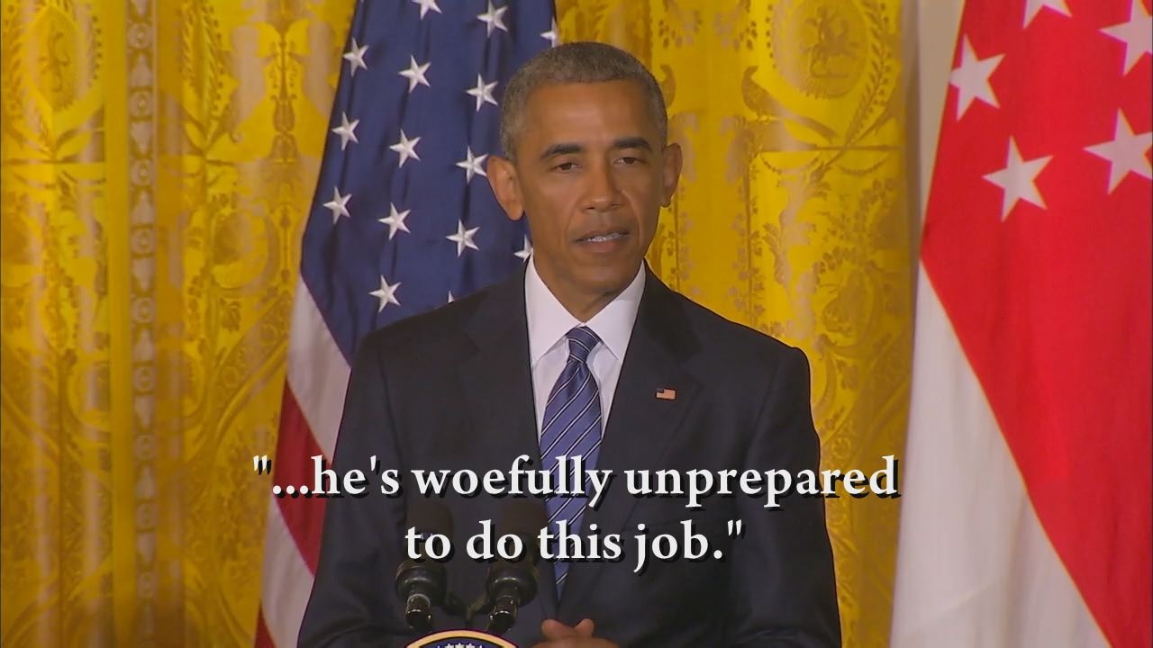 Obama slams Trump as 'unfit'