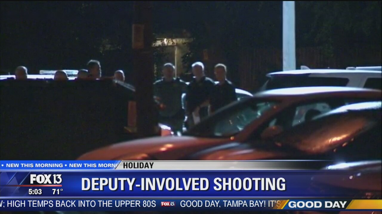 Deputy involved shooting in Holiday