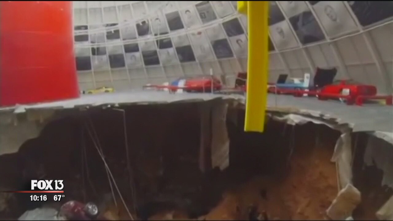 Firm makes Corvette sinkhole exhibit