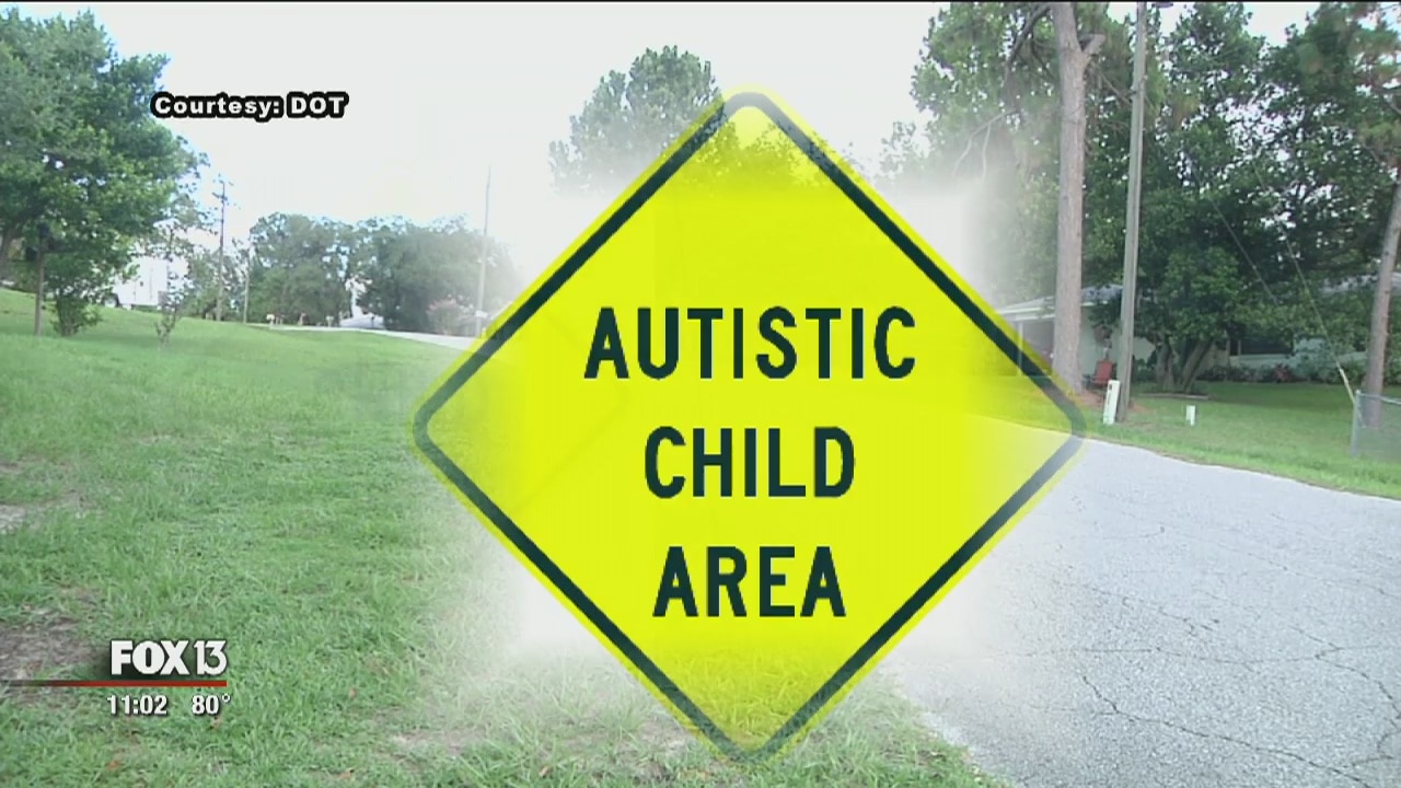 Father asks for 'Autism Child' signs to slow cars