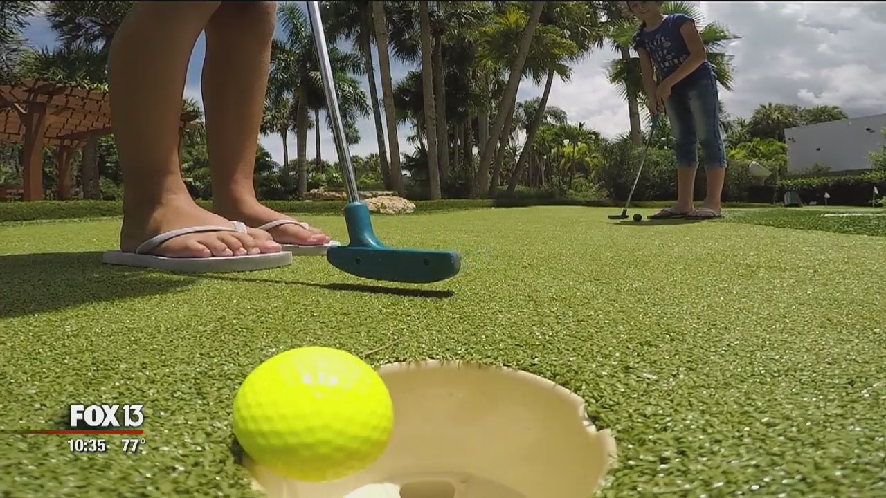 Putt-putt, with a message