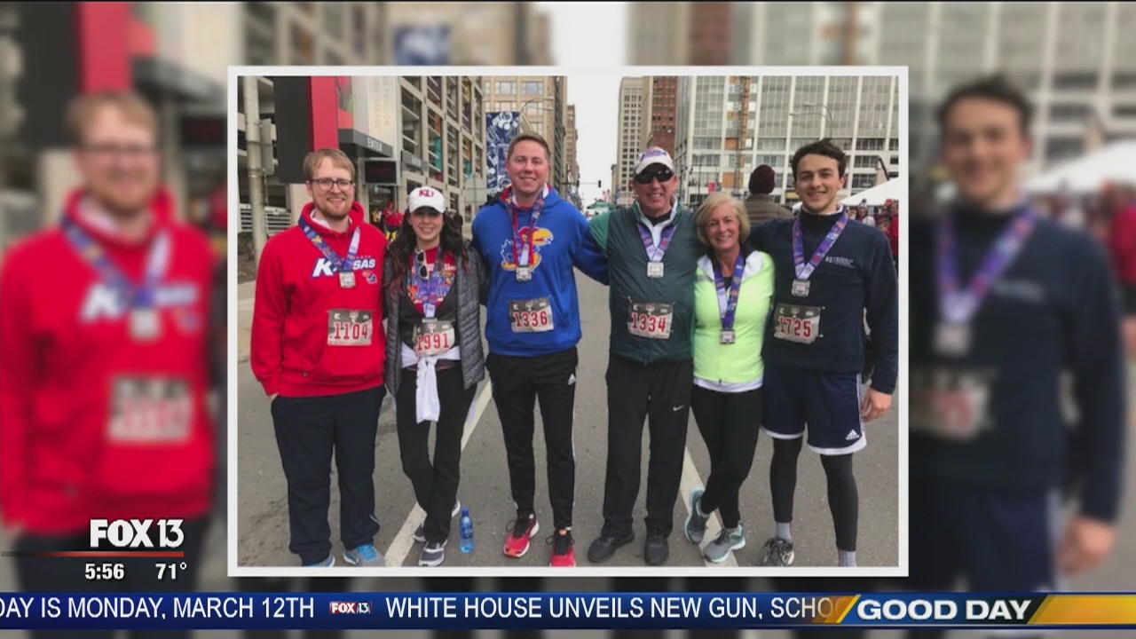 Heart attack victim completes 5K
