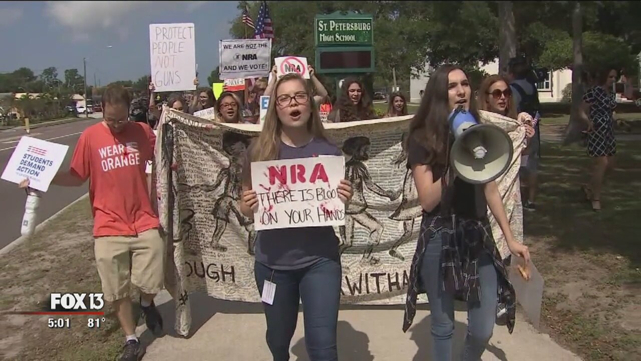 Students stage walkout for gun reform laws