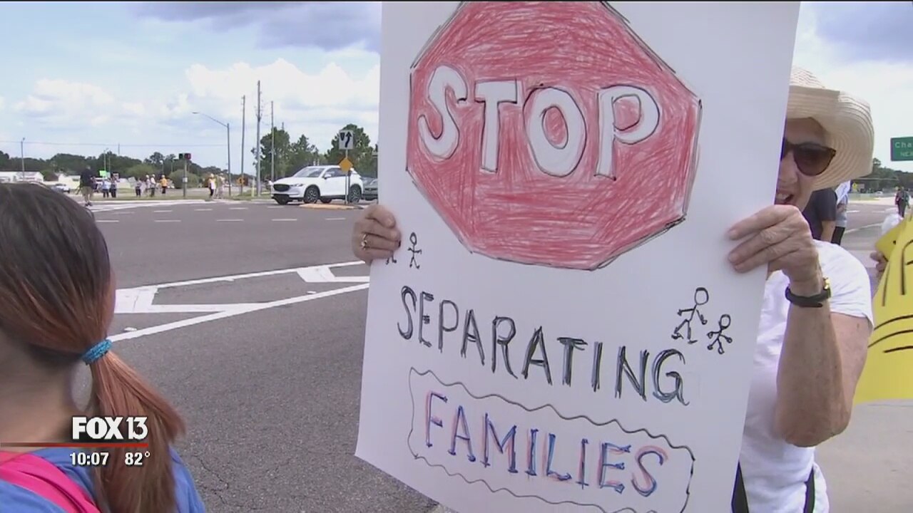 Child separation policy faces protests in Pinellas