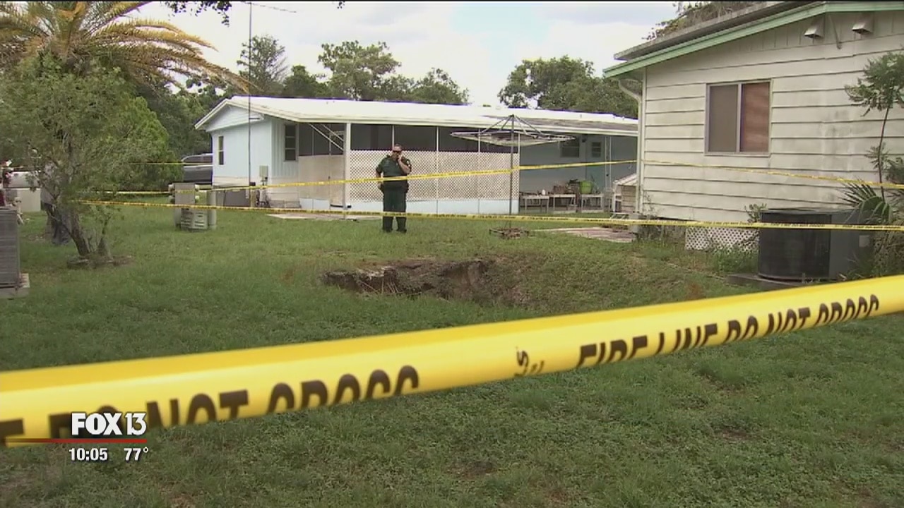 Possible sinkhole opens in Moon Lake