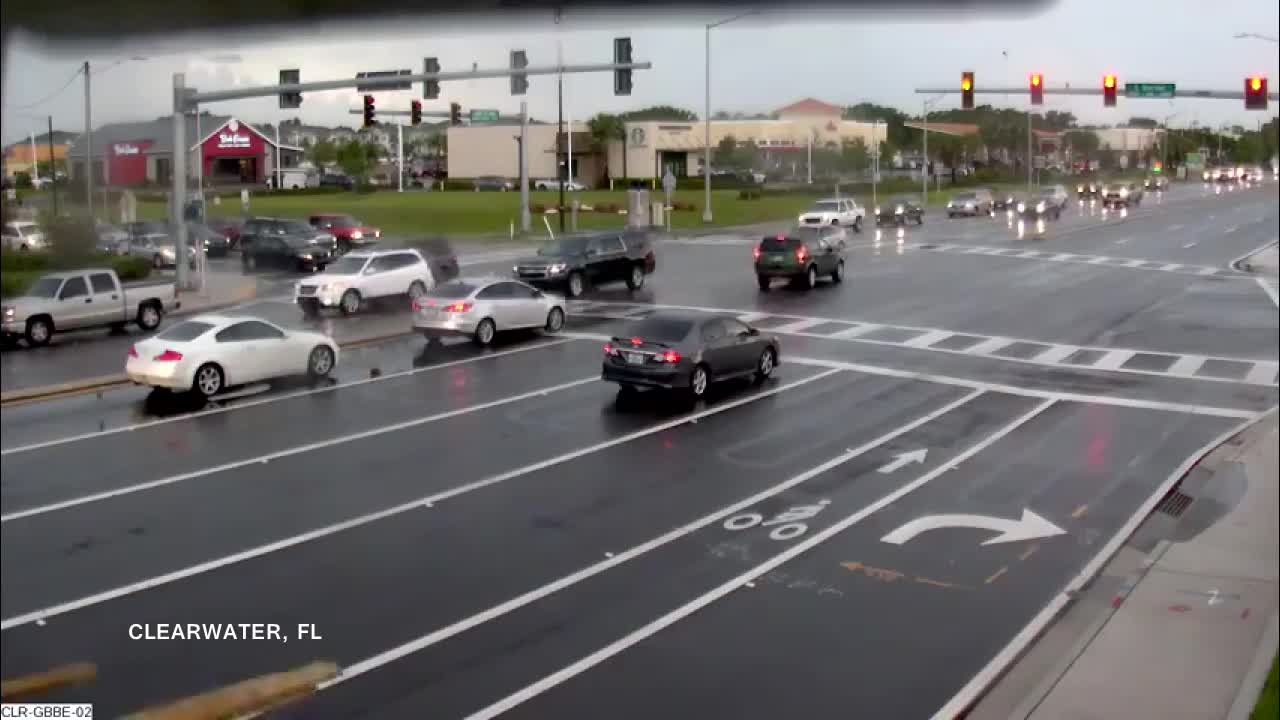 Driver caught on camera running red light