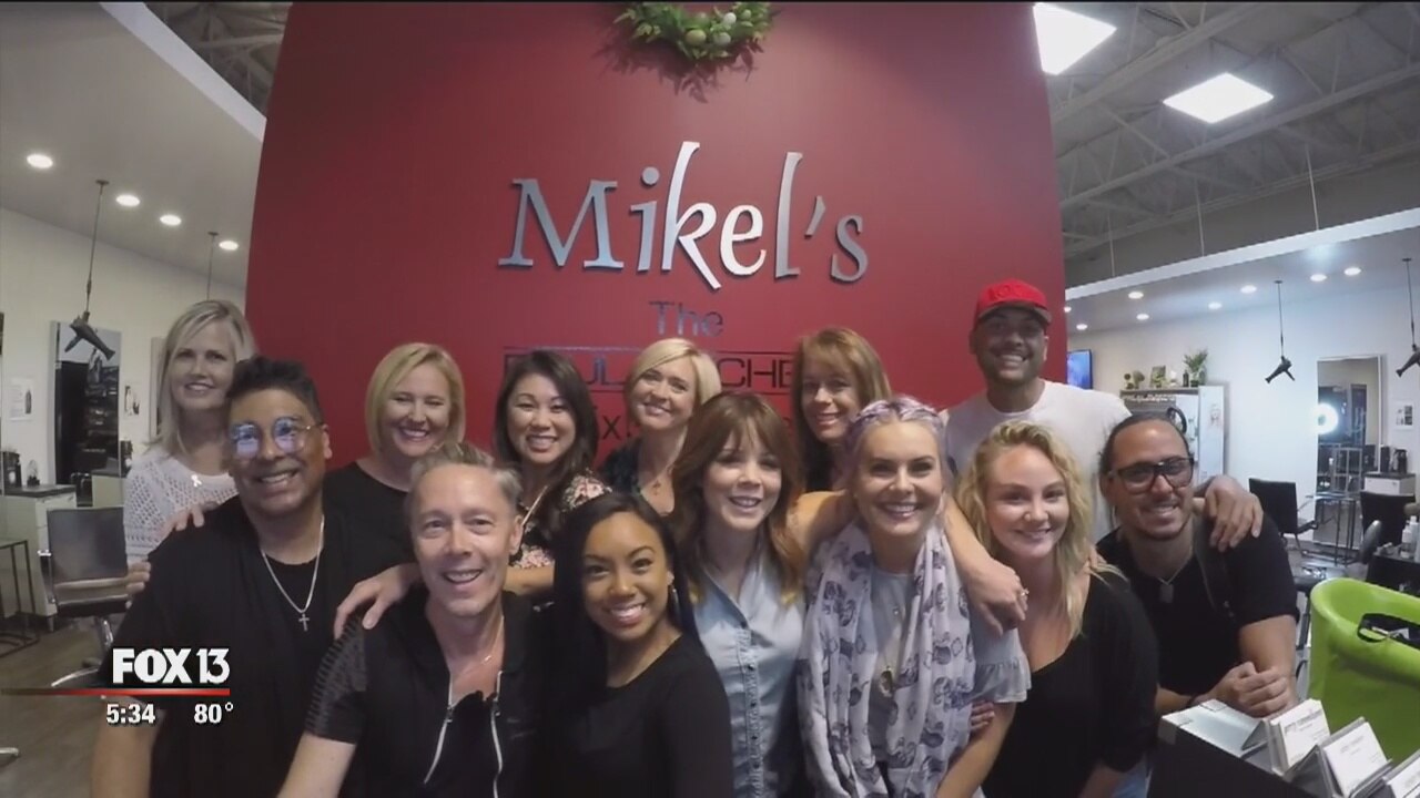 Moms of kids with cancer pampered at Mikel's