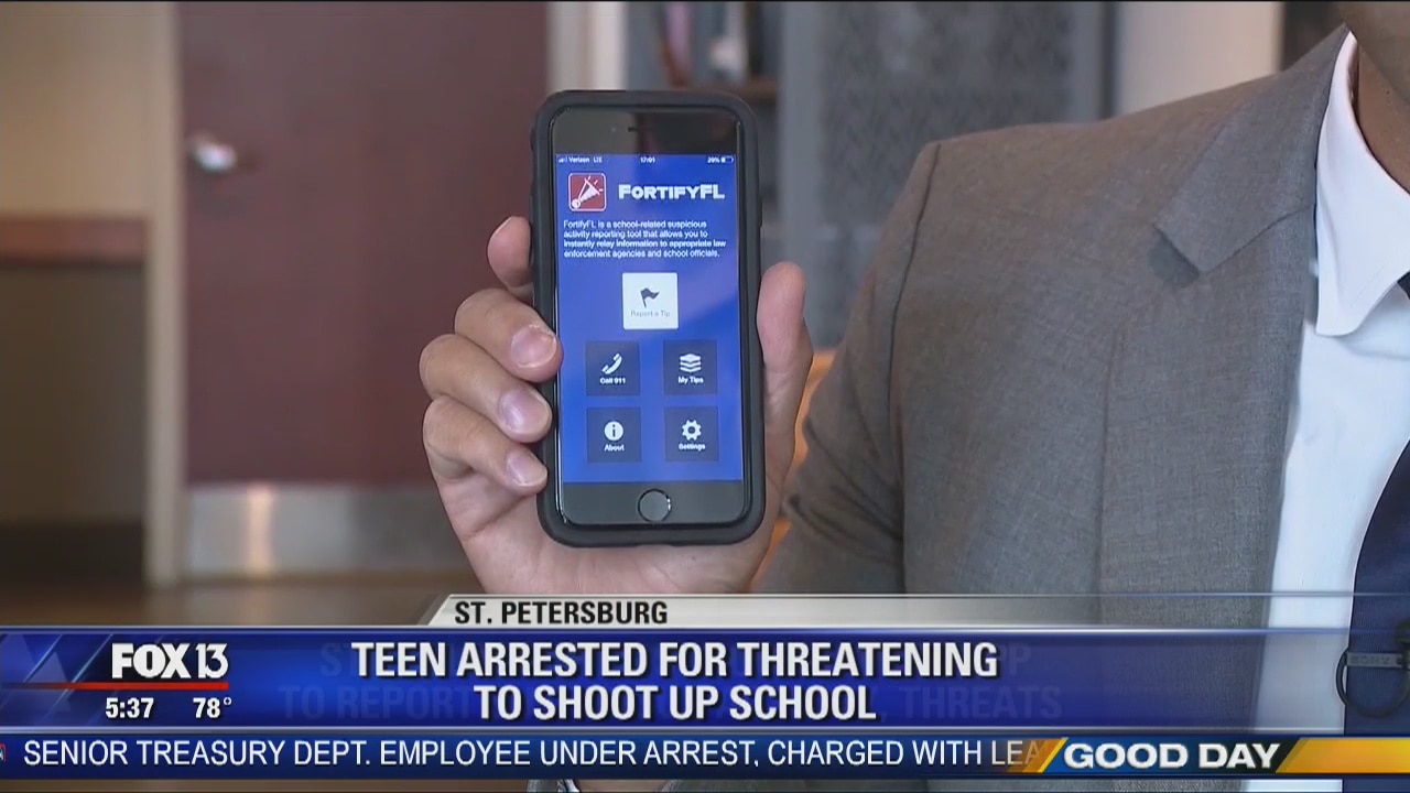 Teen arrested for online threat