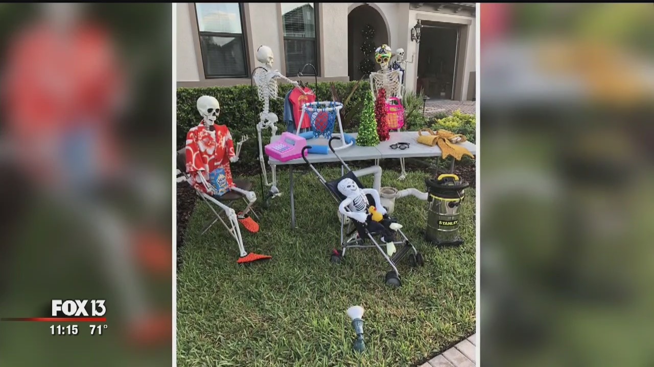 Spooky home decorations goes viral in Pasco County