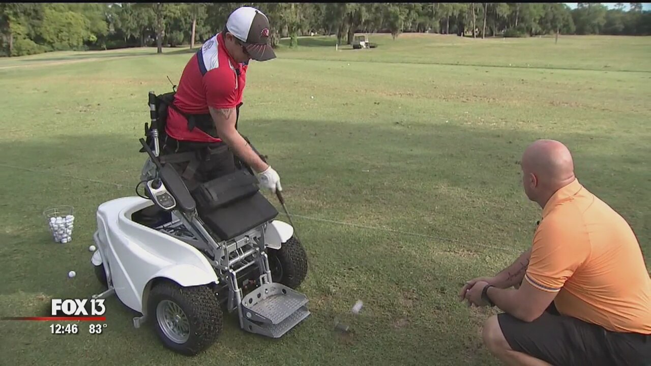Adaptive golfing for wounded vets