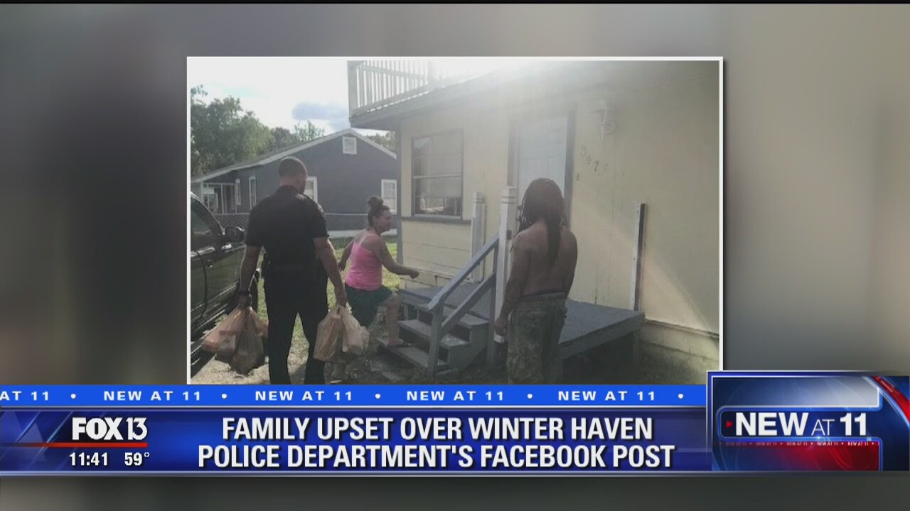 Family upset from agency's Facebook post