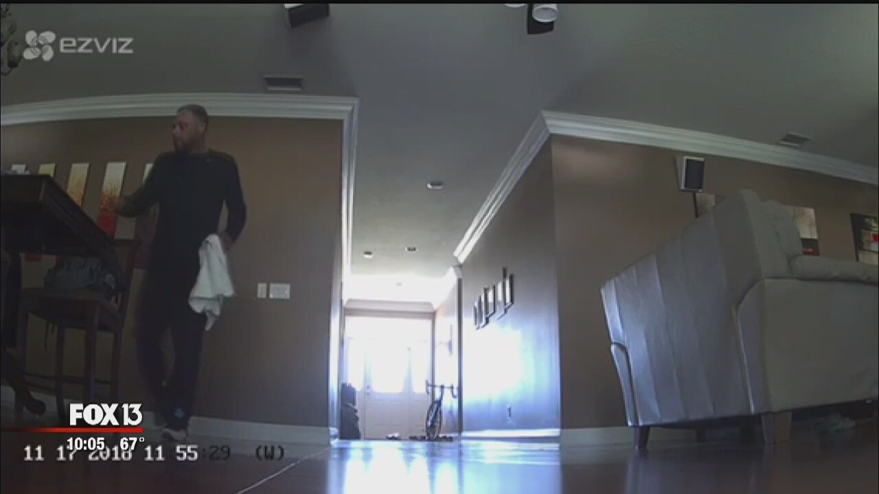 Police search for burglary suspect caught on camera