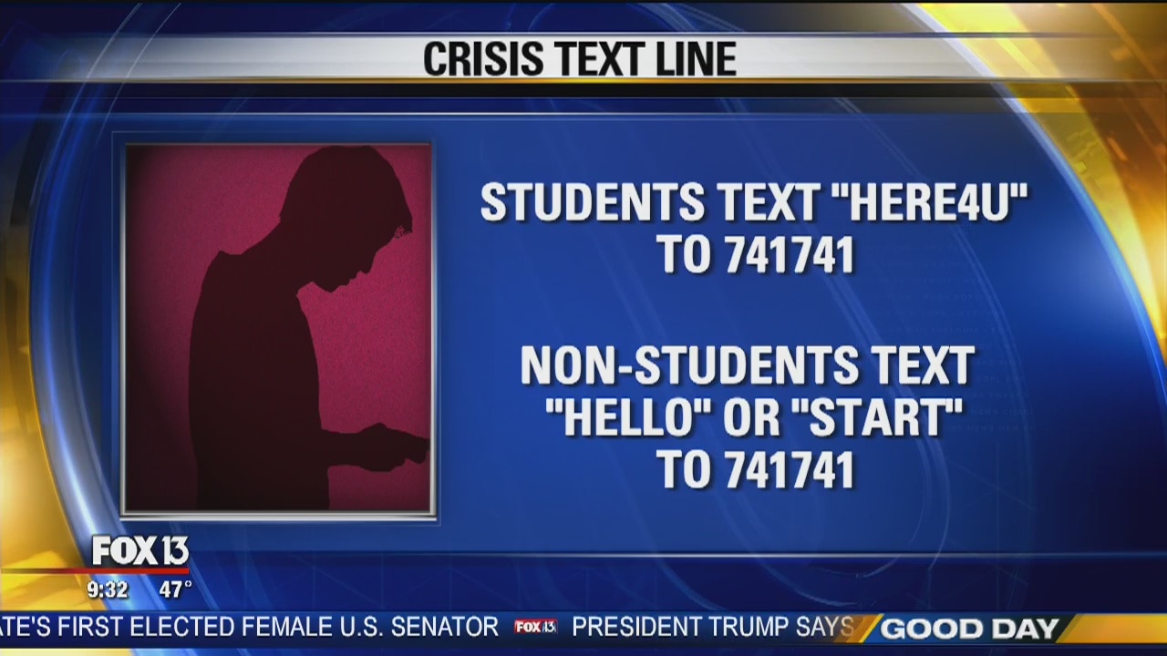 Sarasota schools push for 'Crisis Text Line' use