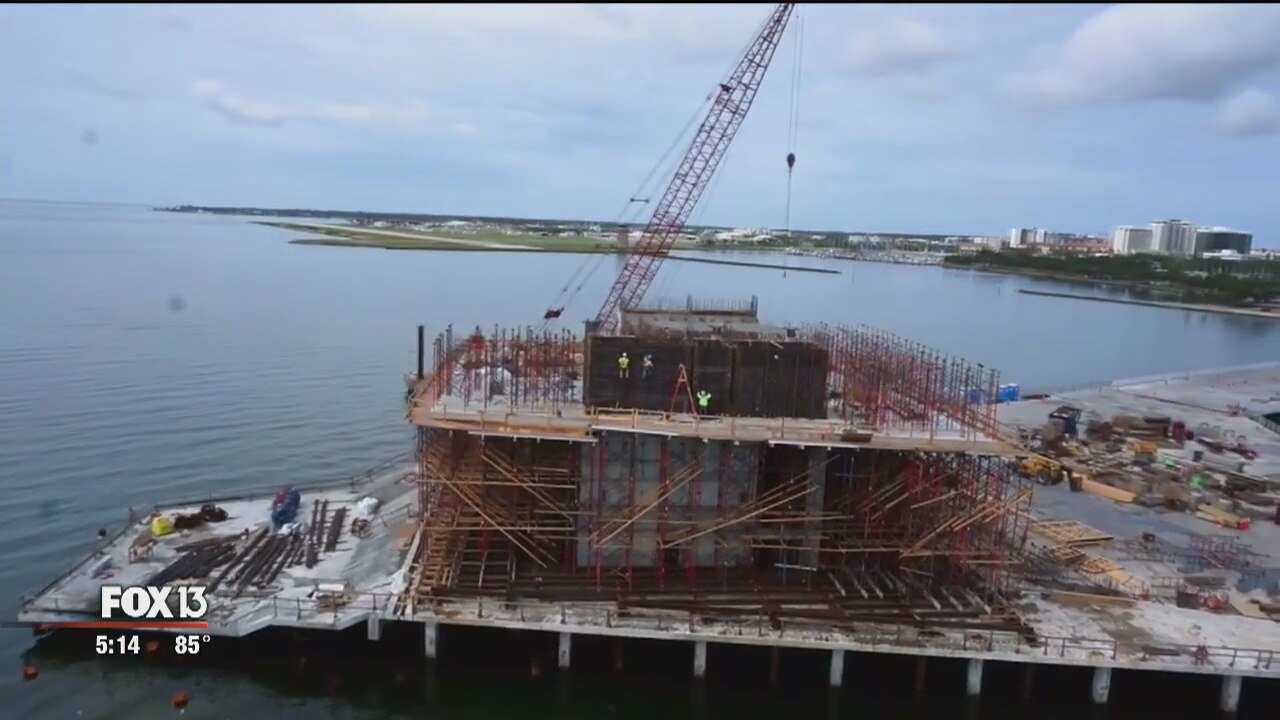Work begins on pier art installation