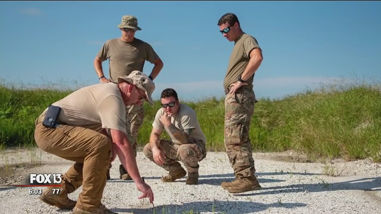 Air Force conducts training during bomb disposal