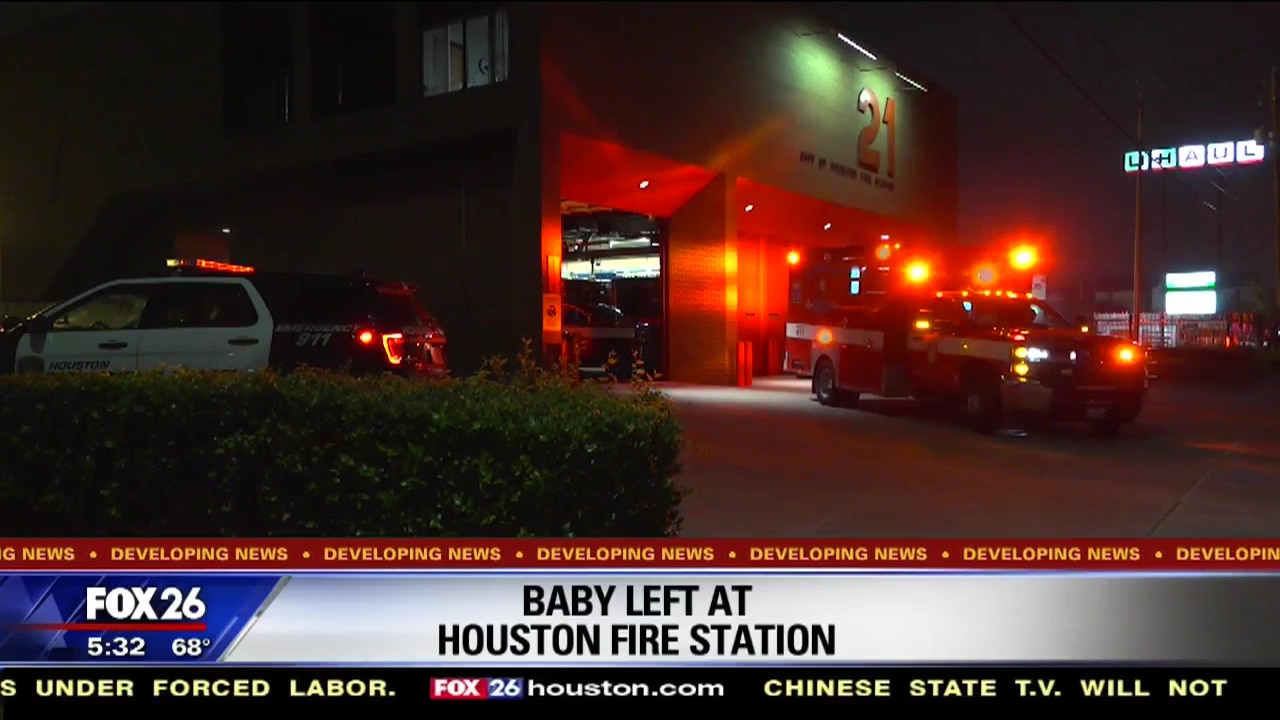 Baby left at Houston fire station