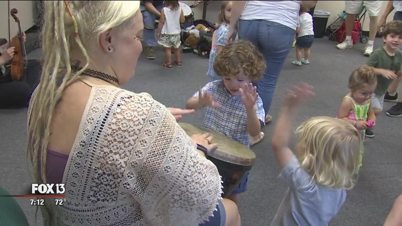 Kids get hands-on look at instruments for International Kid's Music Day