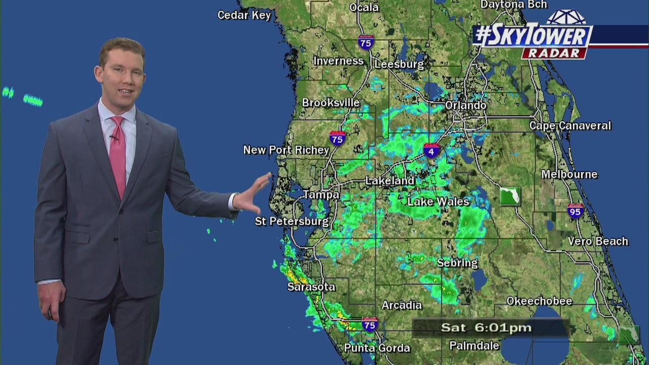 Saturday evening forecast