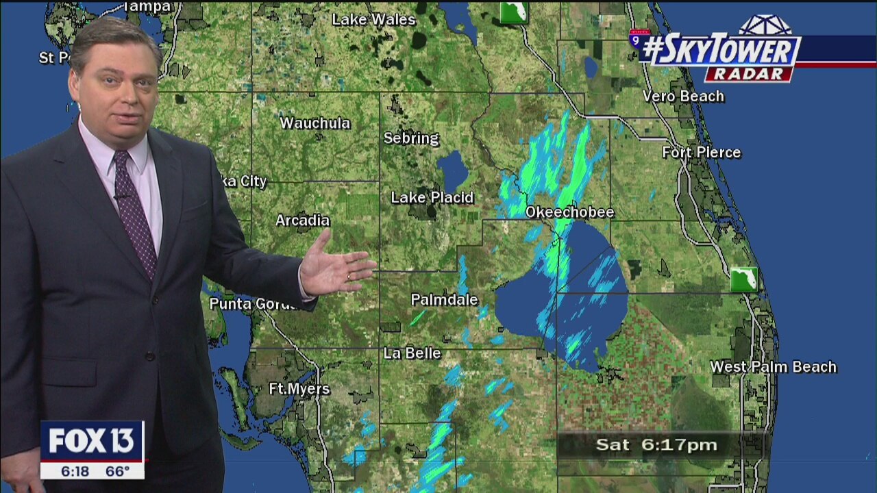 Saturday evening forecast