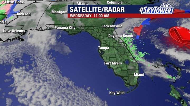 Wednesday afternoon weathercast