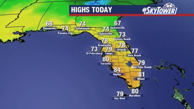 Sunday evening forecast