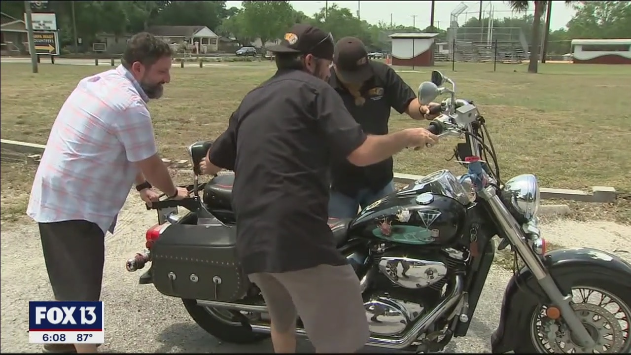 Man whose motorcycle was stolen gets new set of wheels