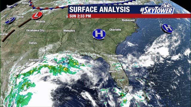 Sunday evening forecast
