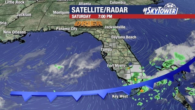 Saturday evening forecast
