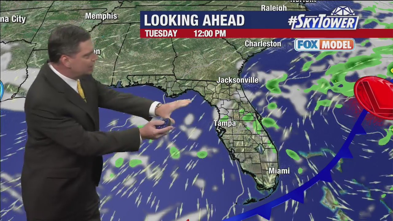 Monday afternoon weathercast