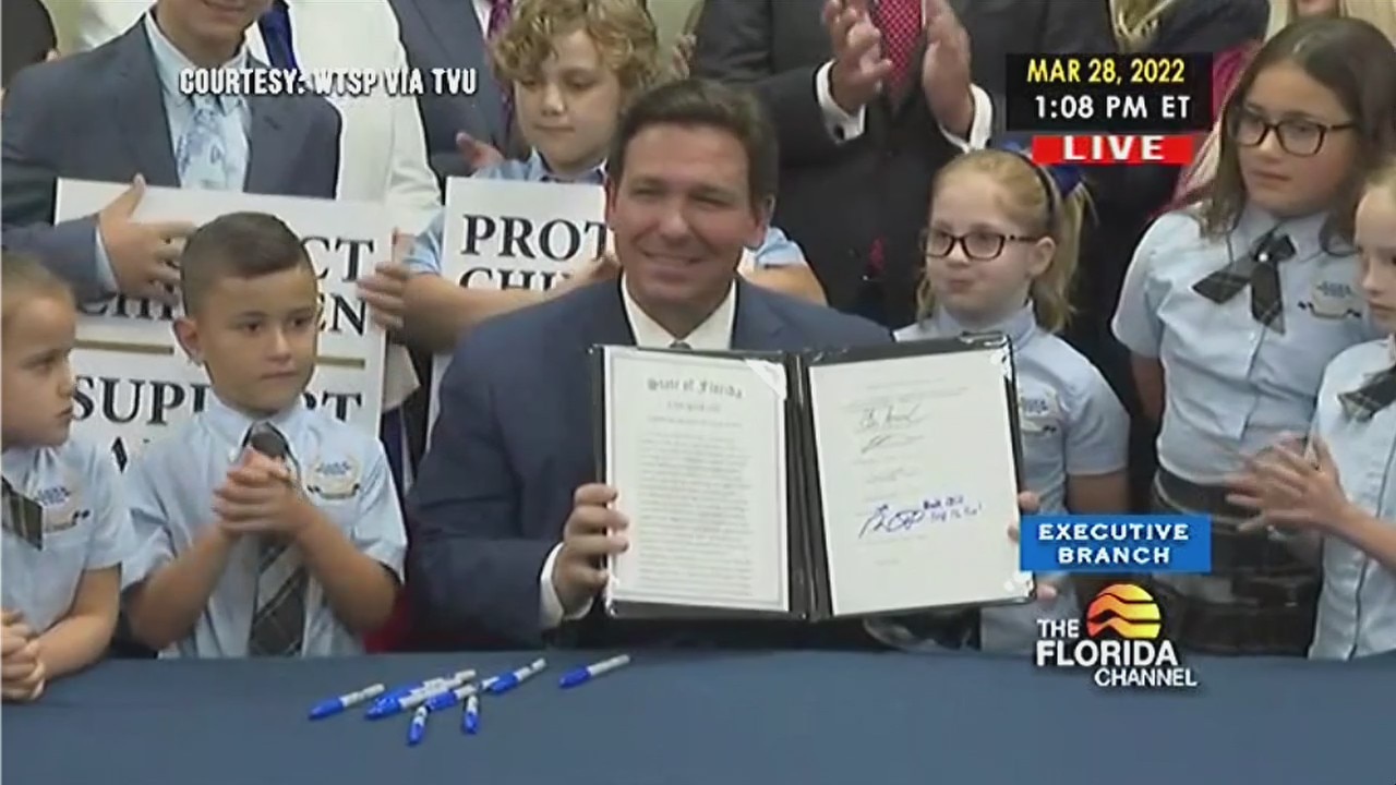 Gov. DeSantis signs Parental Rights in Education Act