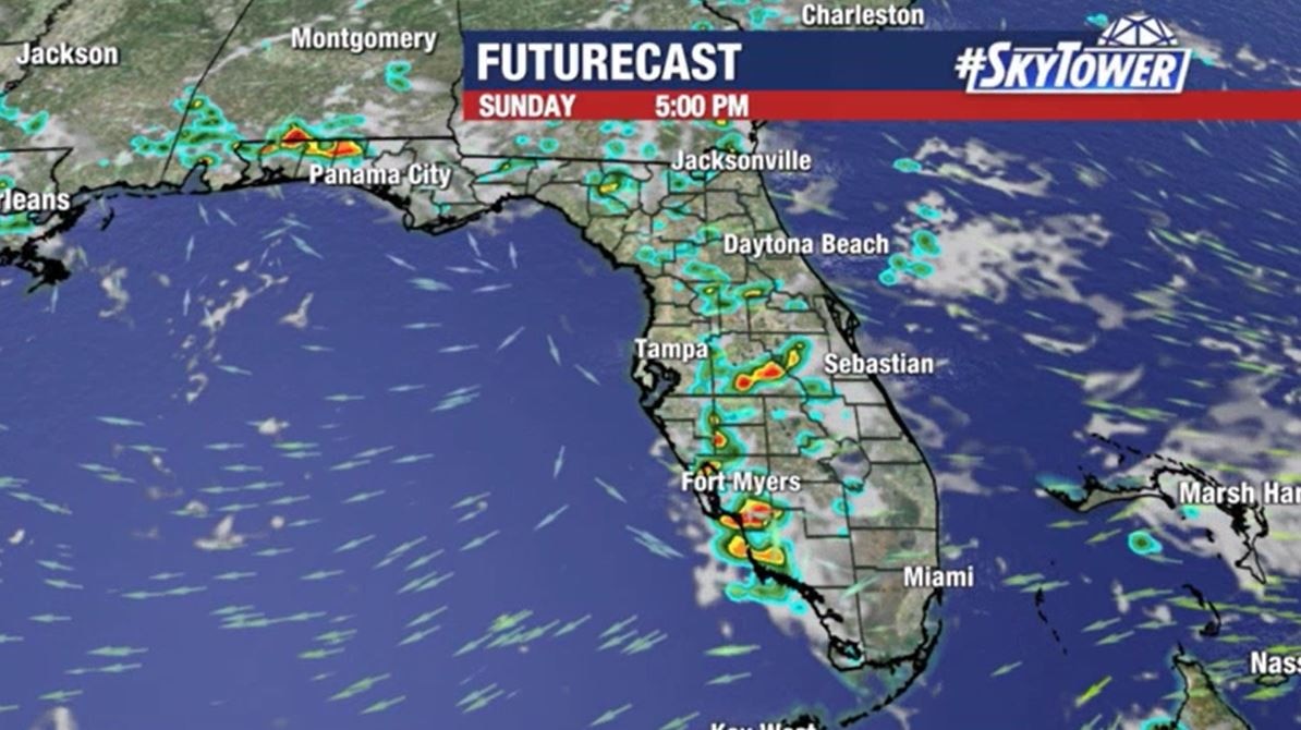 Saturday evening forecast