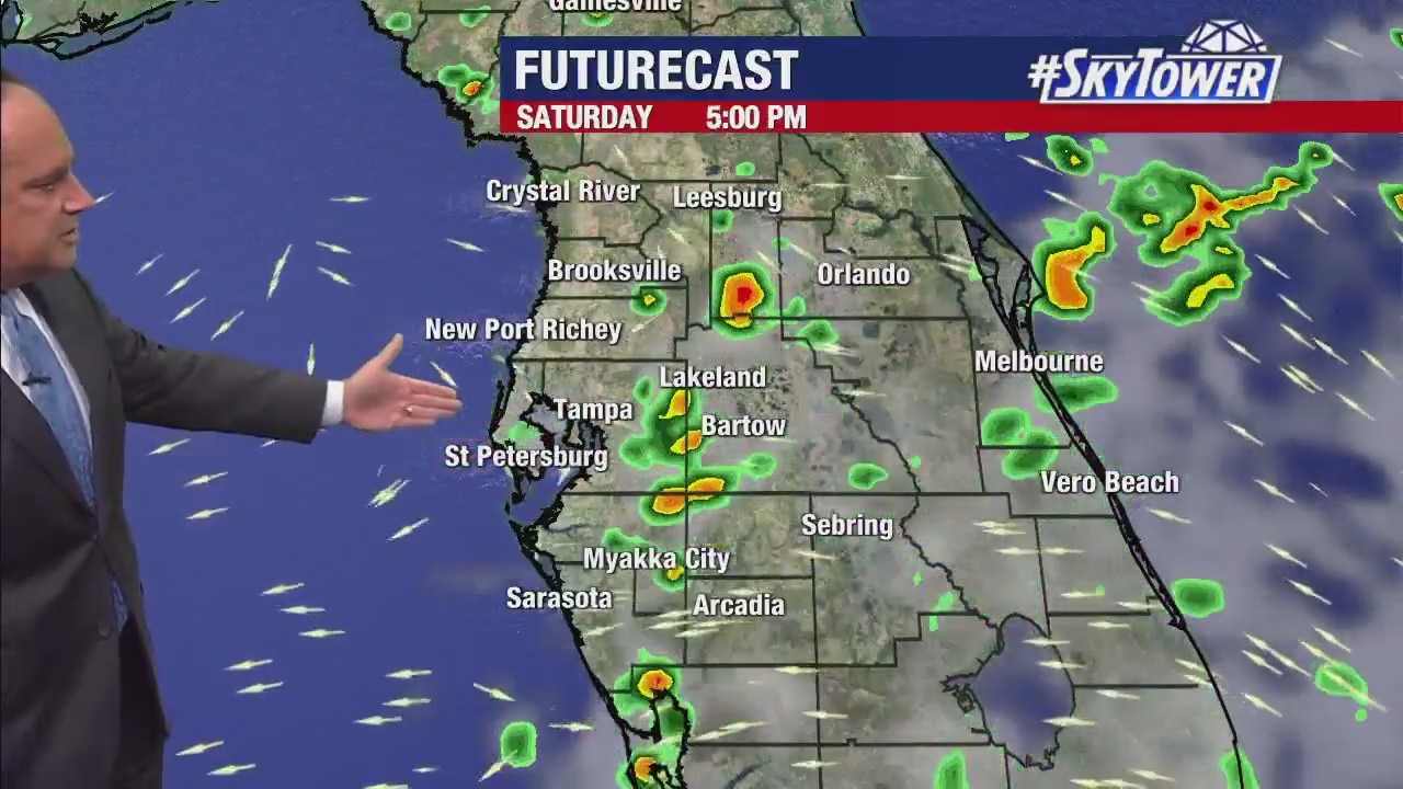 Friday evening forecast
