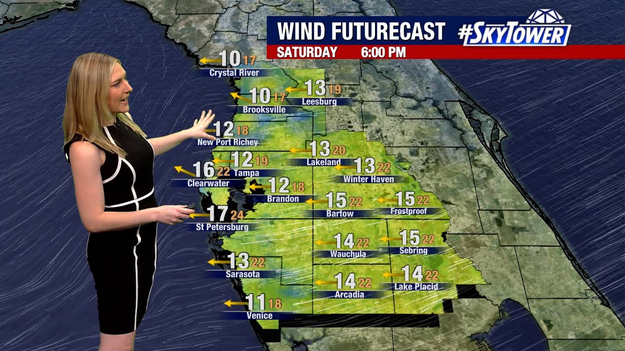 Saturday evening forecast