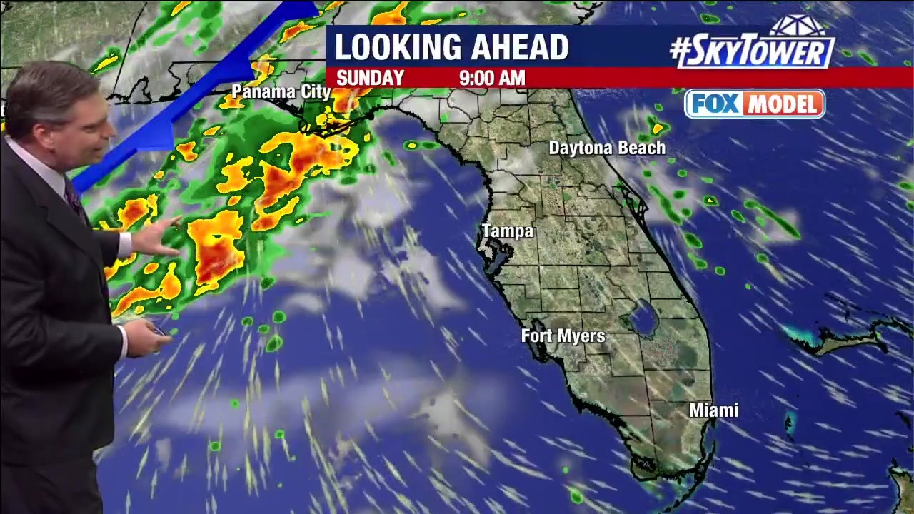 Friday evening forecast