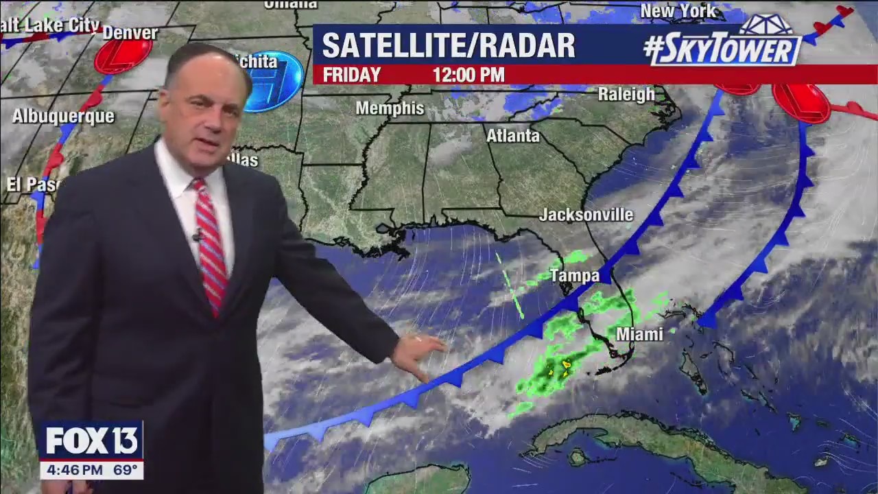 Front bringing cooler temperatures