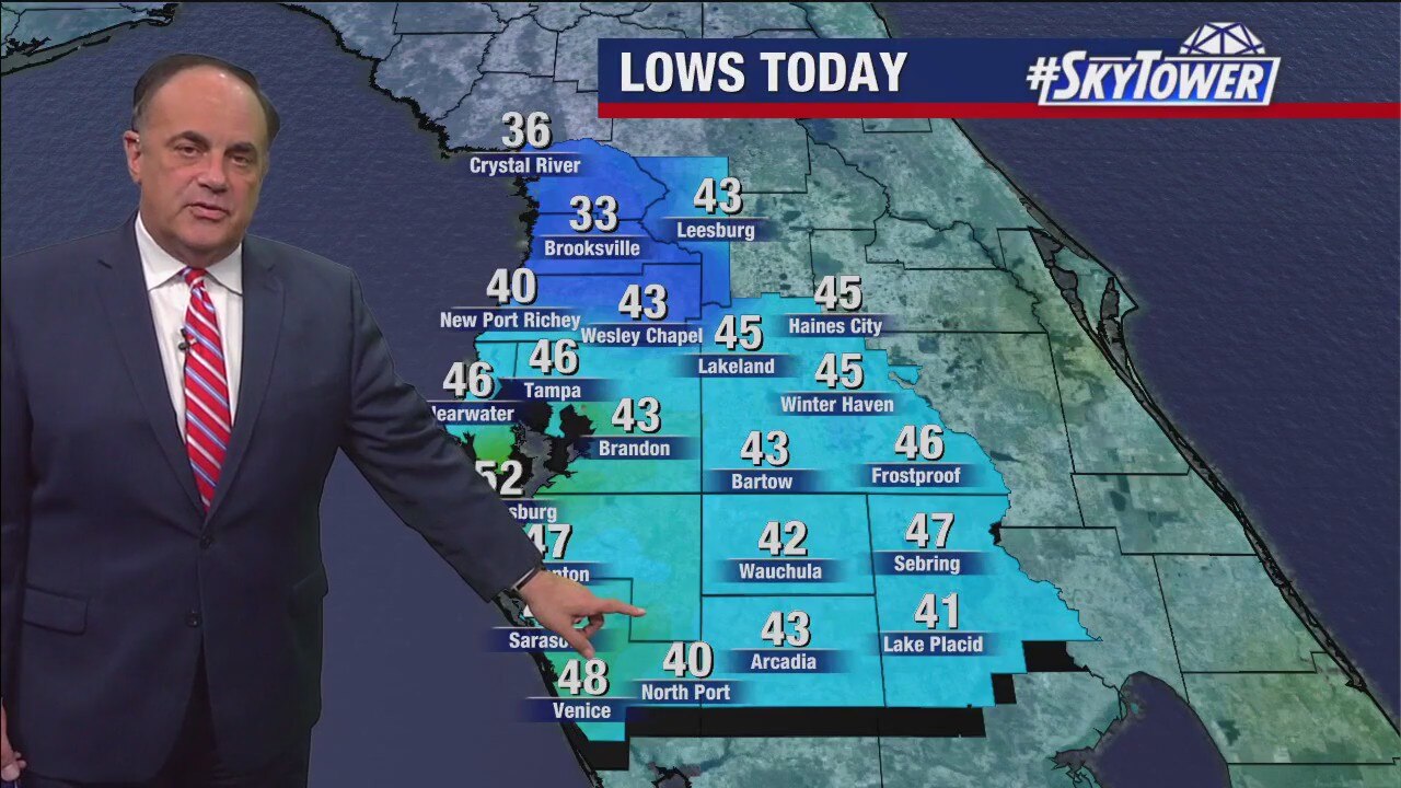Tampa Bay weather | Cooler temps, rain coming