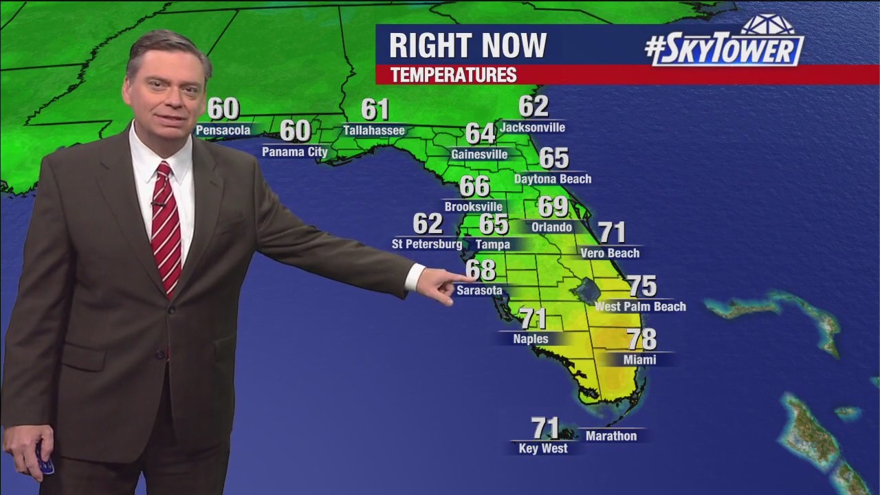 Tampa weather | Pleasant day, cooler night